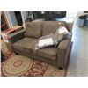 Image 1 : Brown 62" Micro Fiber Loveseat