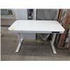 Image 1 : White Electric Adjustable Height Desk