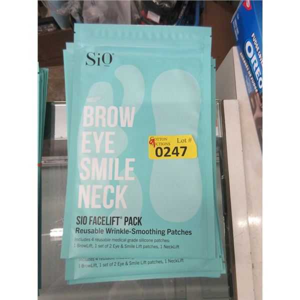 9 Sio Face Lift Packs -  Brow-Eye-Smile-Neck 