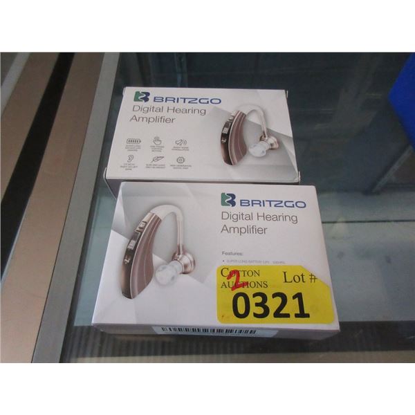 2 Britzgo Digital Hearing Amplifiers