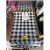 Image 1 : 6 Packs of 10" x 13" Black Plaid Poly Mailers