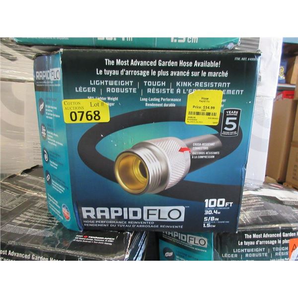 RapidFlo 100' Garden Hose - Store Return