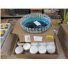 Image 1 : Mirror Tray & 2 Boxes of Screw Top Candle Tins