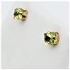 Image 2 : Yellow Gold Natural Peridot Earrings