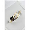 Image 3 : Sterling Silver & Gold Plated Diamond Ring