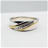 Image 5 : Sterling Silver & Gold Plated Diamond Ring
