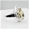 Image 4 : Sterling Silver Natural Lemon Quartz Ring