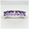 Image 1 : Sterling Silver Natural Amethyst Ring