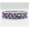 Image 3 : Sterling Silver Natural Amethyst Ring