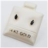 Image 2 : Yellow Gold Natural Sapphire Earrings