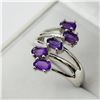 Image 2 : Sterling Silver Natural Amethyst Ring