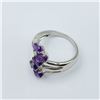 Image 5 : Sterling Silver Natural Amethyst Ring