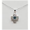 Image 5 : Sterling Silver Cubic Zirconia Cross Pendant