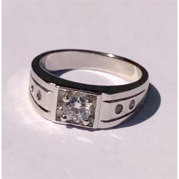 Men's Platinum Plated Ring
