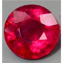 1.2ct. RARE Top Blood Red Ruby Madascar Round 5.8mm. AAA RETAIL $750 (GEM-3808B)