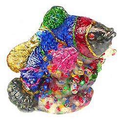 950ct. Fish Figure Statue Fancy Color Sapphire~Topaz RETAIL $1750 (GEM-3026)