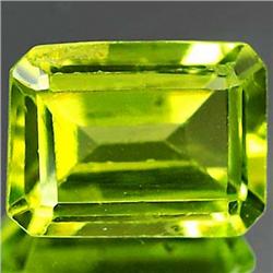 1.59ct. Captivating Octagon RARE Natural Green Peridot VS RETAIL $600 (GEM-3766)