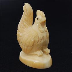 Rare Bone/Ivory Chicken Netsuke (ANT-704)