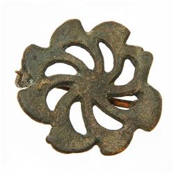 Rare Ancient Roman Bronze Spiral Pedals Broach 1900 Y/O (ANT-808)