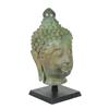 Image 2 : Large Bronze Buddha Head on Base  (CLB-104)