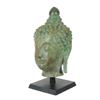 Image 3 : Large Bronze Buddha Head on Base  (CLB-104)