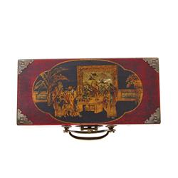 Chinese Chess Set in Leather Covered Box  (CLB-389)