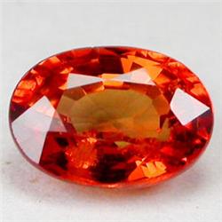 1.03ct VERY RARE  Stunning  Orange Sapphire Oval VVS RETAIL $2150 (GEM-3974)