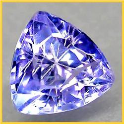1.46ct VERY RARE Superb Blue Purple Tanzanite Trilliant Blazing VS RETAIL $5850 (GEM-4079)