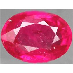 1.03ct RARE Top AAA Pink Red Ruby Mogok VVS Oval Cut  RETAIL $1050 (GEM-4163)