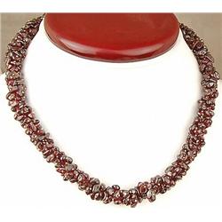 414.00ct Designer Sparkling Natural Garnet Necklace 16.5" RETAIL $42500 (JEW-1155)