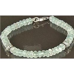 53ct AAA Finest Natural Santa Maria Aquamarine Bracelet 7" RETAIL $28500 (JEW-1161)