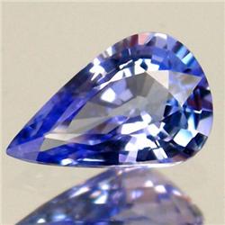 1.17ct. AAA Pear Hot Violetish Blue Tanzanite Block D RARE FLAWLESS RETAIL $4000 (GEM-3762)