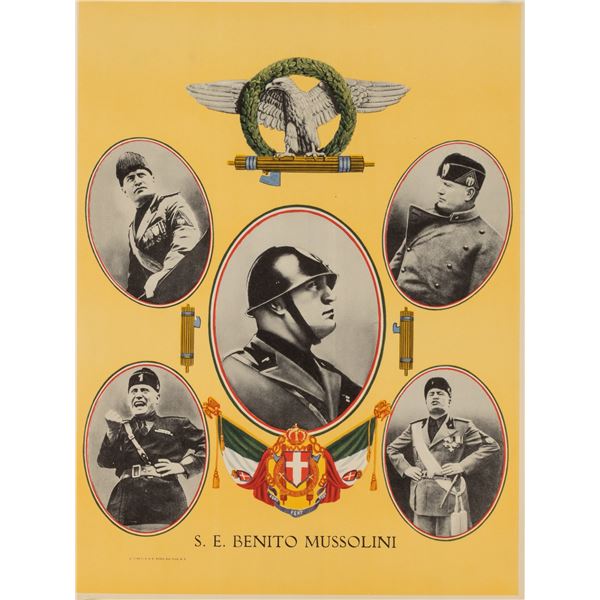 WWII MUSSOLINI POSTER