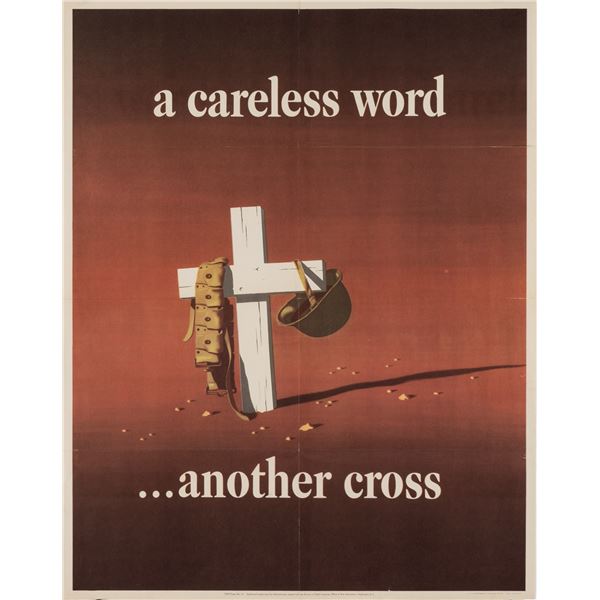 A CARELESS WORD ANOTHER CROSS POSTER