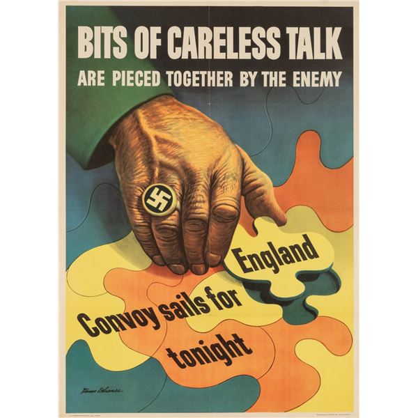 BITS OF CARELESS TALK WWII POSTER STEVEN DOHANOS