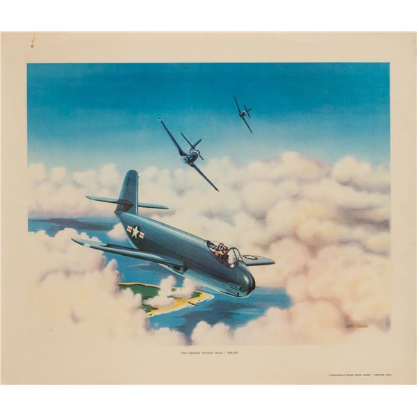CHANCE VOUGHT AIRCRAFT XF6U-1 PIRATE POSTER
