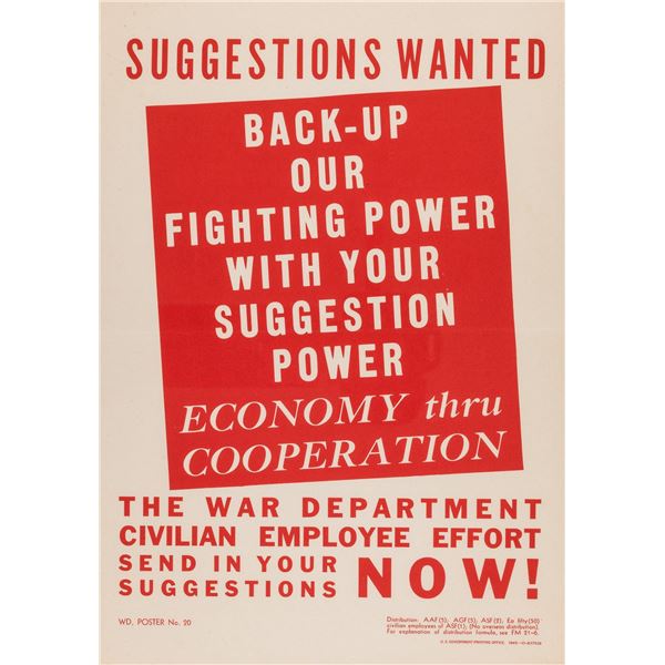 CIVILIAN EMPLOYEE EFFORT SUGGESTION POSTER