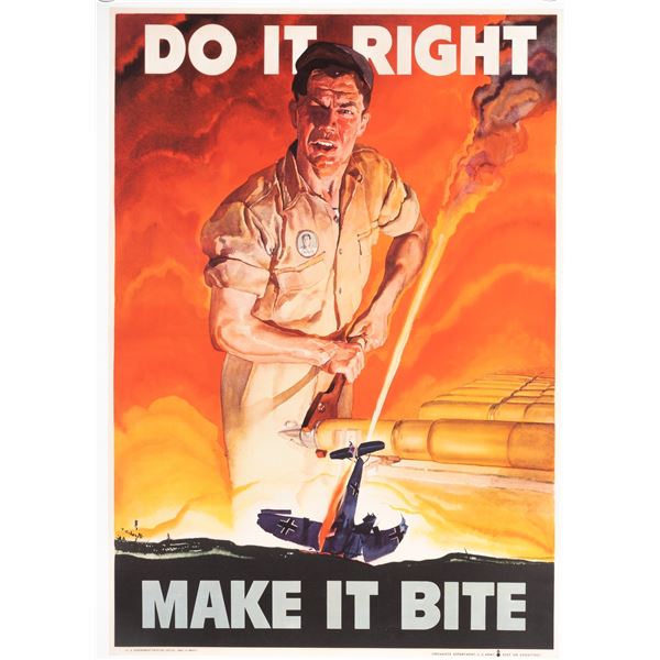 DO IT RIGHT - MAKE IT BITE WWII POSTER