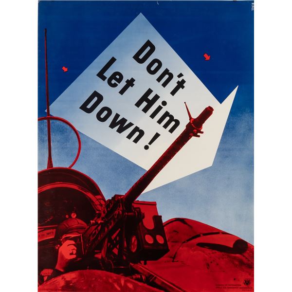 DONT LET HIM DOWN LESTER BEALL POSTER