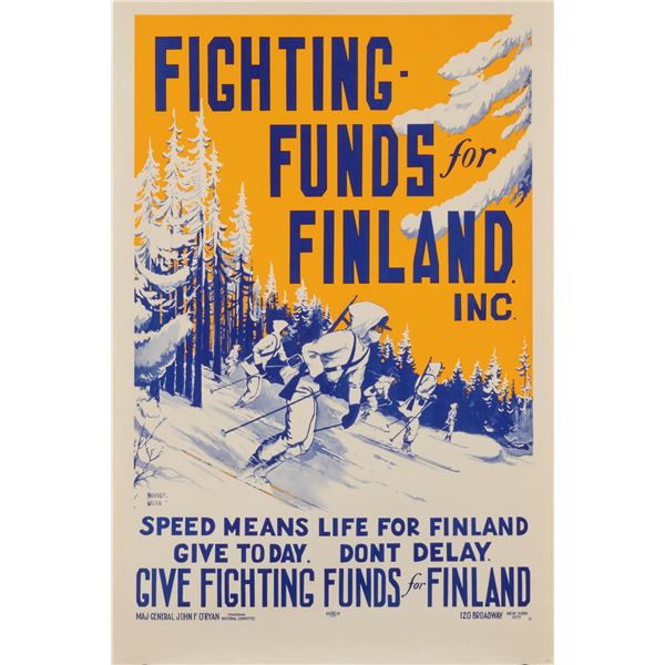 FIGHTING FUNDS FOR FINLAND POSTER