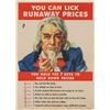 Image 1 : LICK RUNAWAY PRICES - JAMES MONTGOMERY FLAGG POSTER