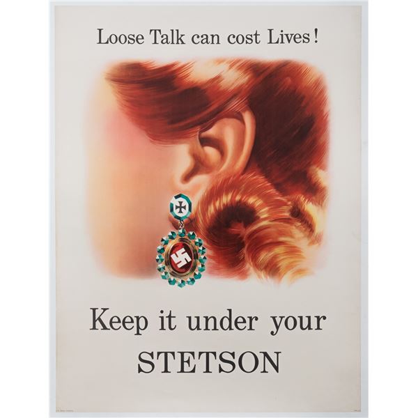LOOSE TALK - KEEP IT UNDER YOUR STETSON POSTER
