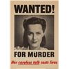 Image 1 : WANTED FOR MURDER WWII POSTER