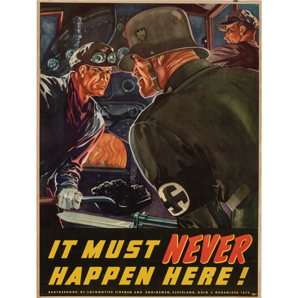 IT MUST NEVER HAPPEN HERE POSTER