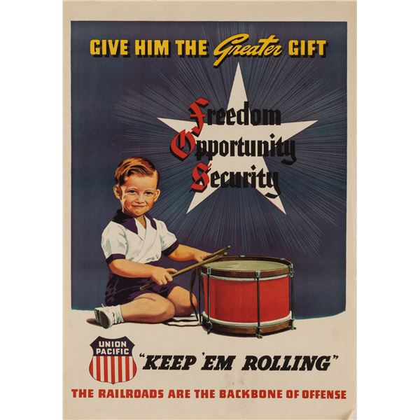 UNION PACIFIC RAILROAD POSTER