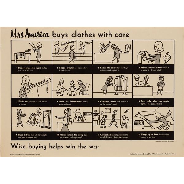 WISE BUYING HELPS WIN THE WAR POSTER