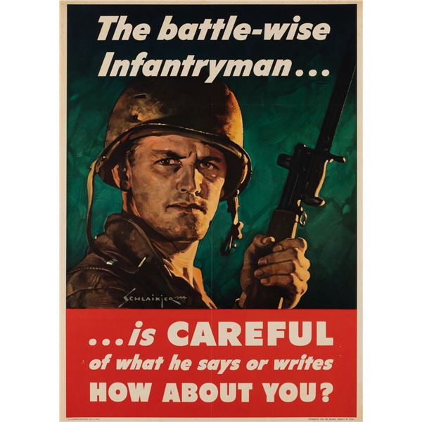 THE BATTLE-WISE INFANTRYMAN WWII POSTER