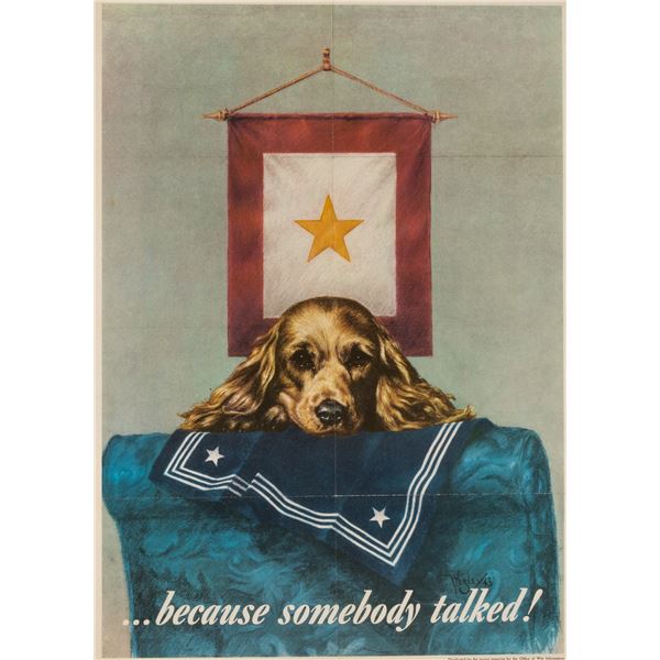 BECAUSE SOMEBODY TALKED HOME FRONT POSTER