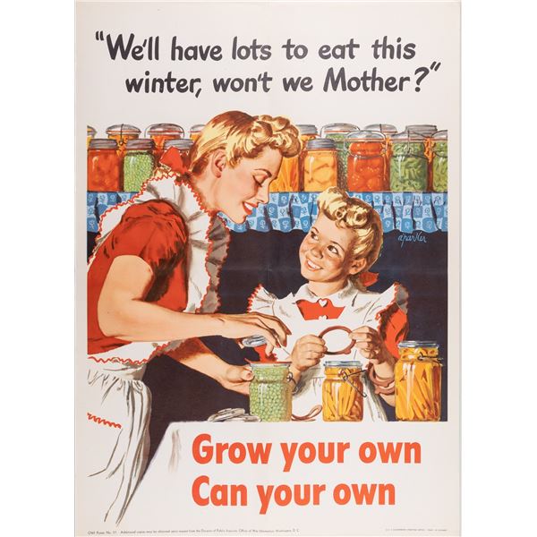 WWII GROW YOUR OWN POSTER