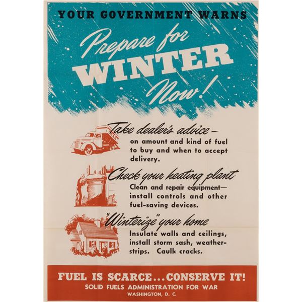 WWII PREPARE FOR WINTER POSTER